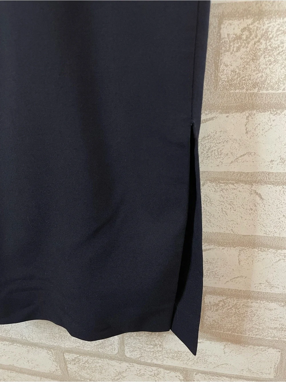 Ann Taylor Navy Blue Pencil Skirt Lined Side Zip Size 2